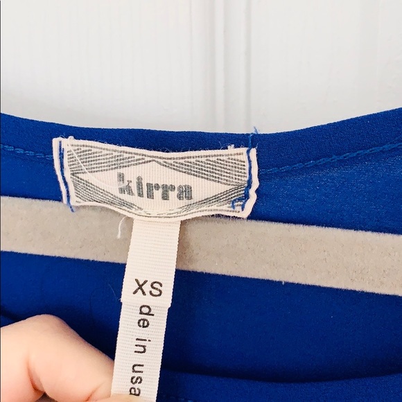 Pacsun Kirra Sheer Royal Blue T-Shirt - Picture 5 of 8